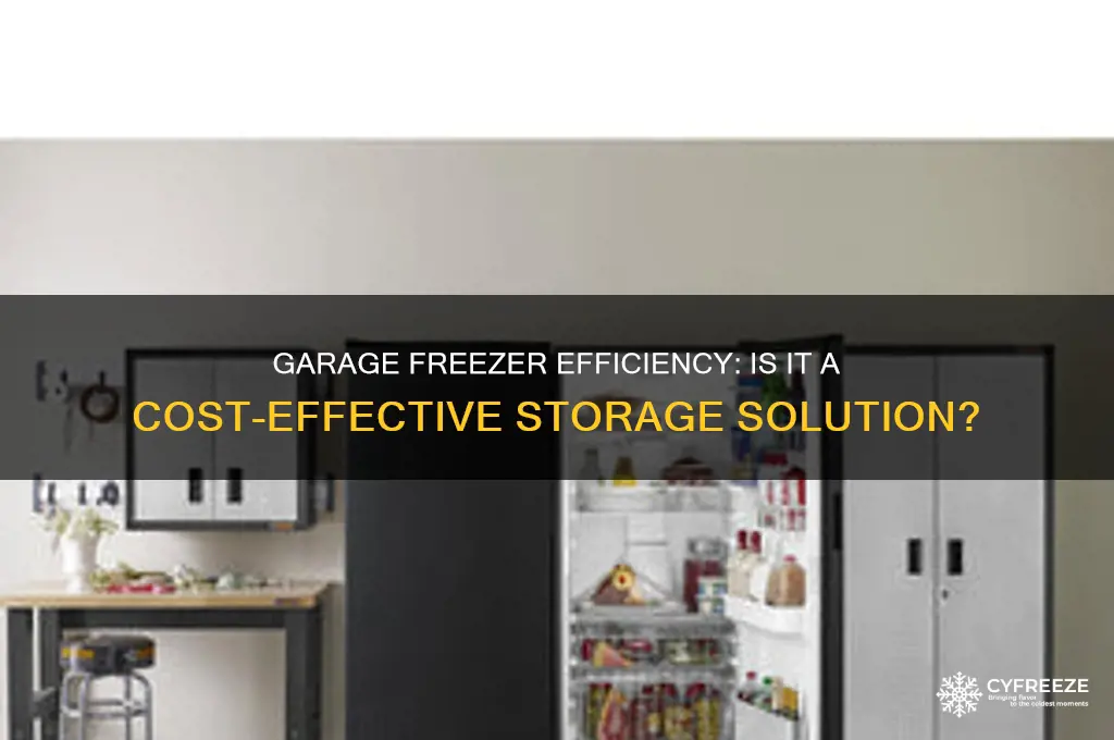 is it economical to use freezer in garage