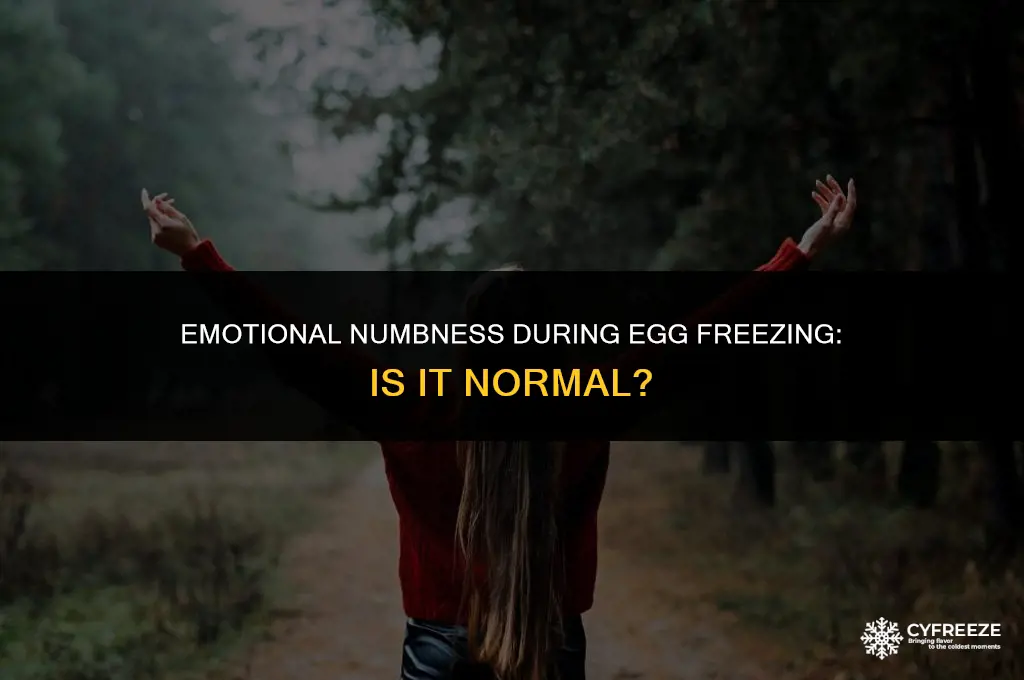 is it normal not to feeling much during egg freezing