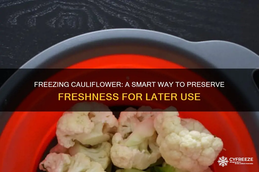 is it ok to freeze caulifowler for use later