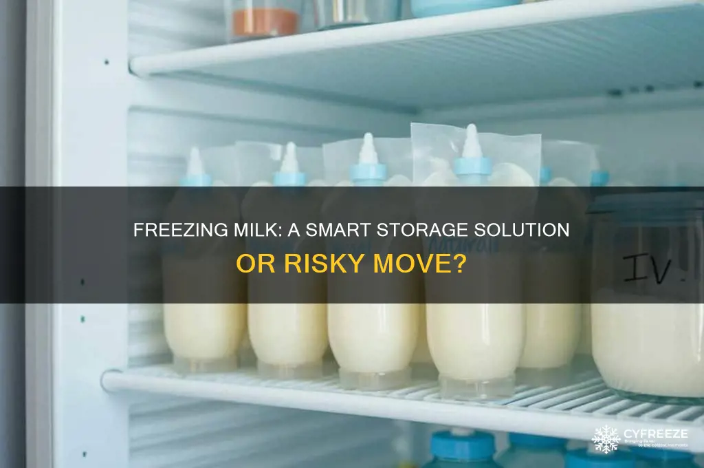 is it ok to freeze milk for future use