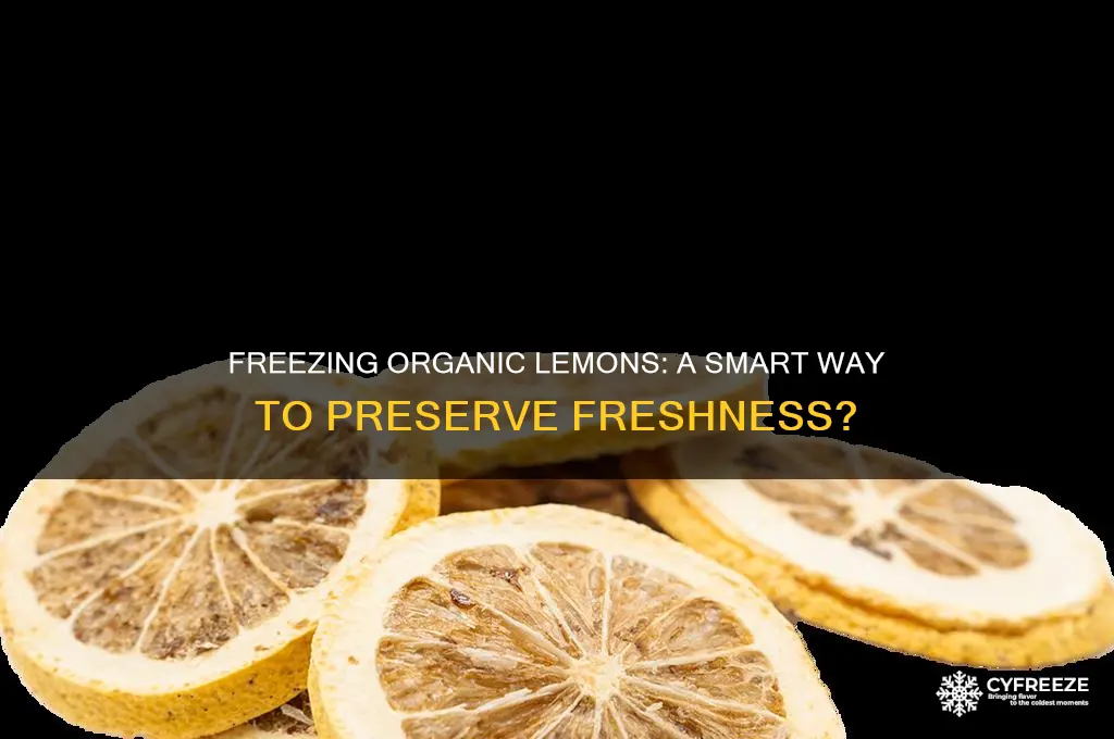 is it ok to freeze organic lemons to use later