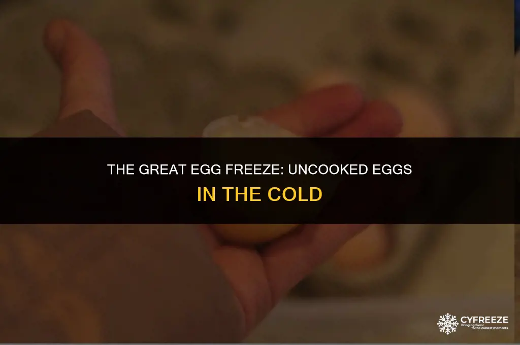 is it ok to freeze uncooked eggs