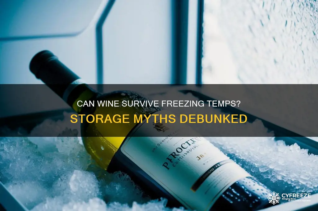 is it ok to store wine at freezing temperatures