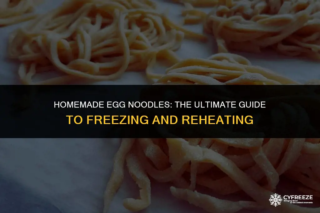 is it okay to freeze home made egg noodles