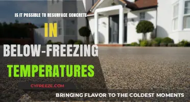 Resurfacing Concrete in Winter: Can It Be Done Below Freezing?