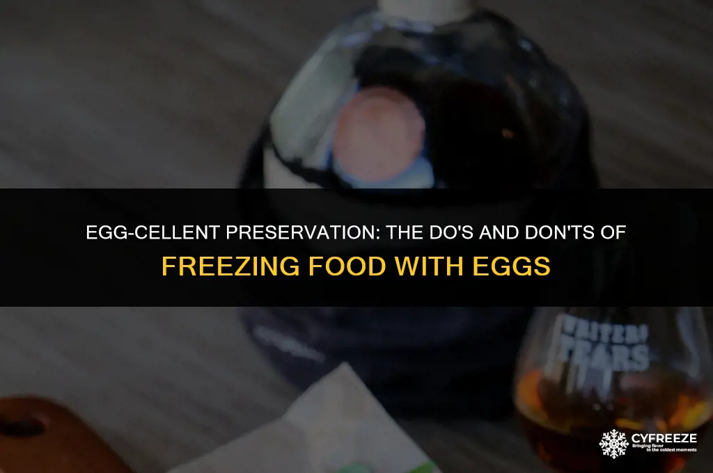 is it safe to freeze food with eggs