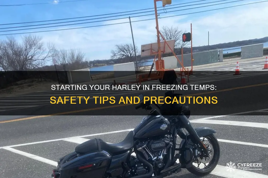 is it safe to start my harley and freezing temperatures