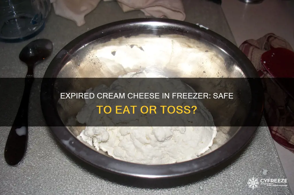 is it safe to use expired cream cheese from freezer