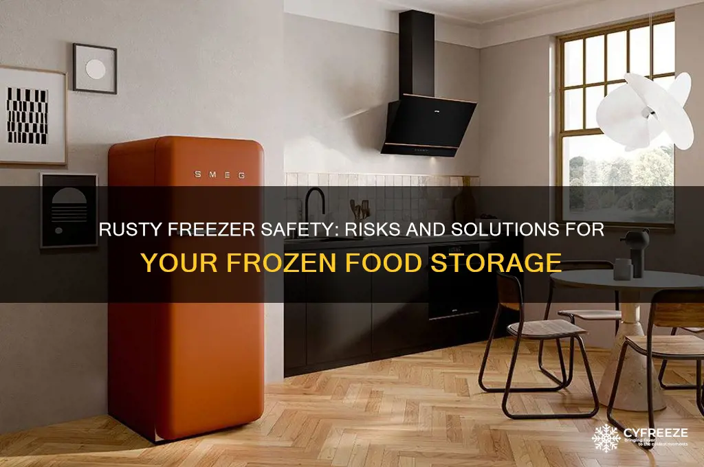 is it safe to use freezer with rust inside