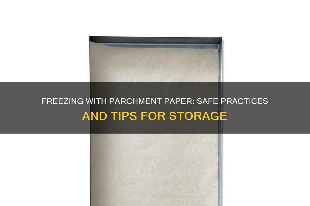 is it safe to use parchment paper in the freezer