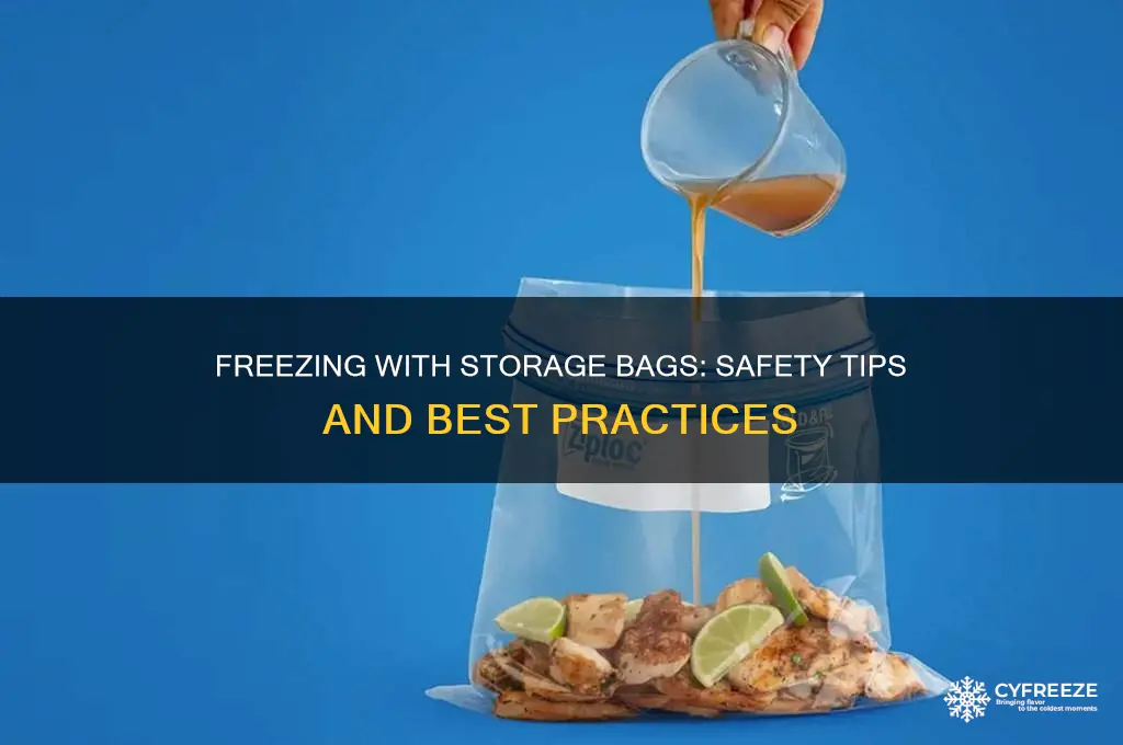 is it safe to use storage bags to freeze
