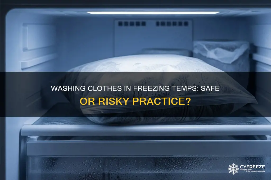 is it safe to wash clothes in freezing temperatures