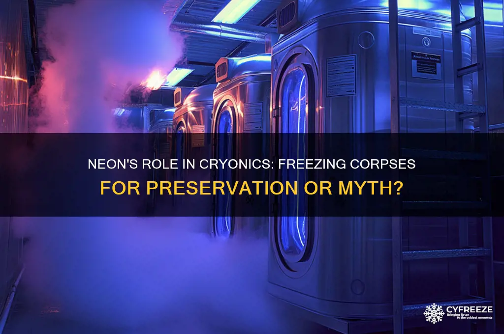 is neon use to freeze corpses