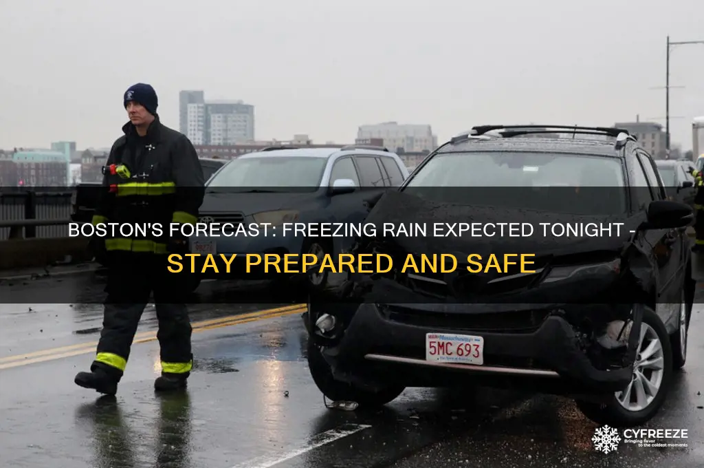 is the boston area getting freezing rain tonight