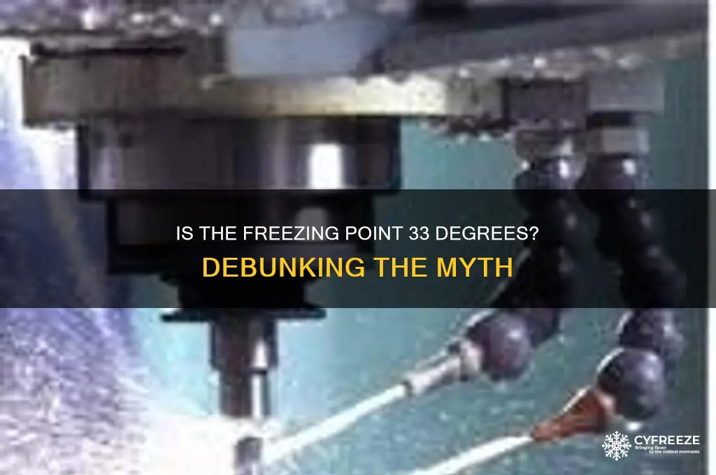 is the freezing point 33