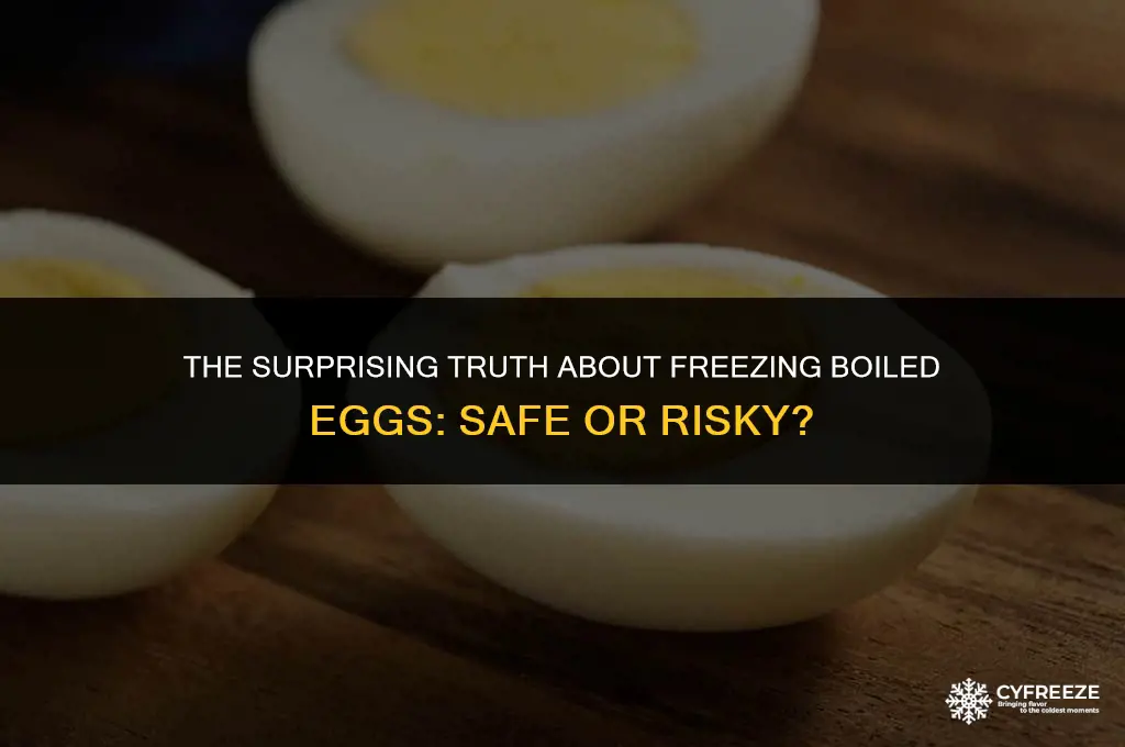 is there any harm in freezing boiled eggs
