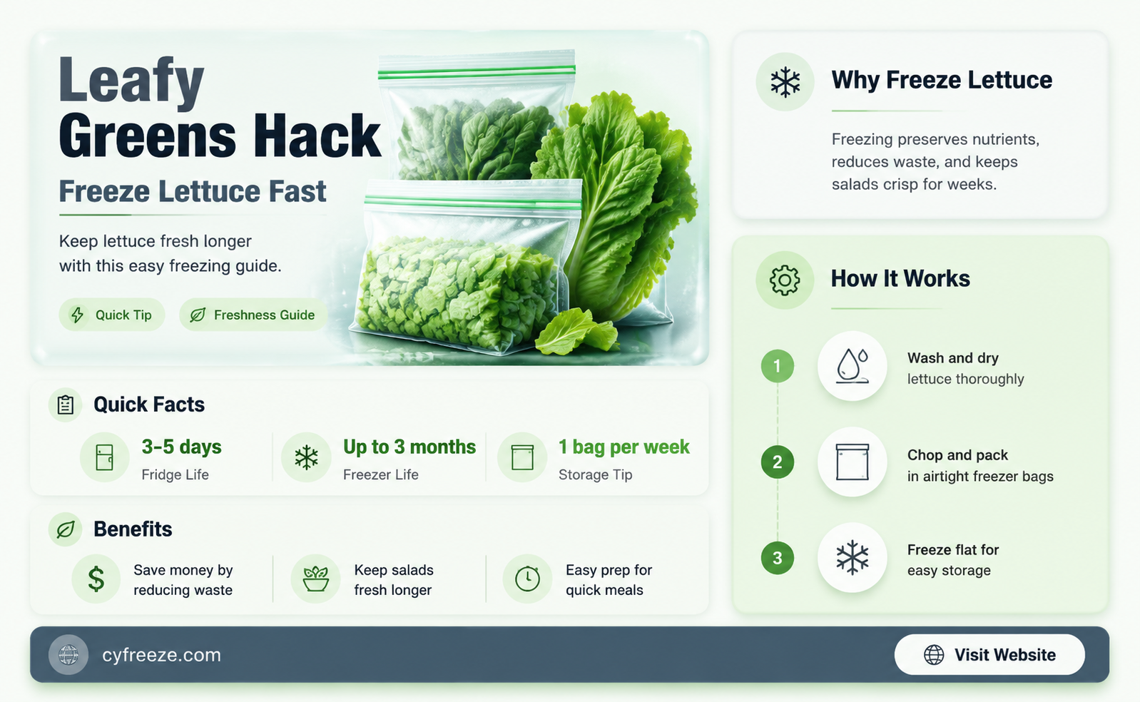 can you freeze lettuce to keep it fresh