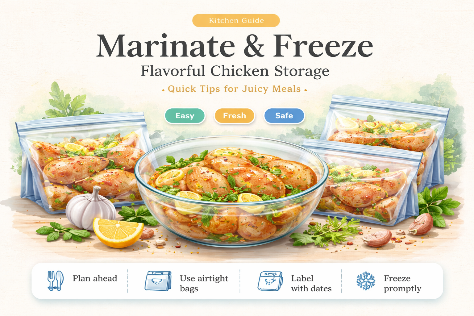 can you freeze chicken in a marinade