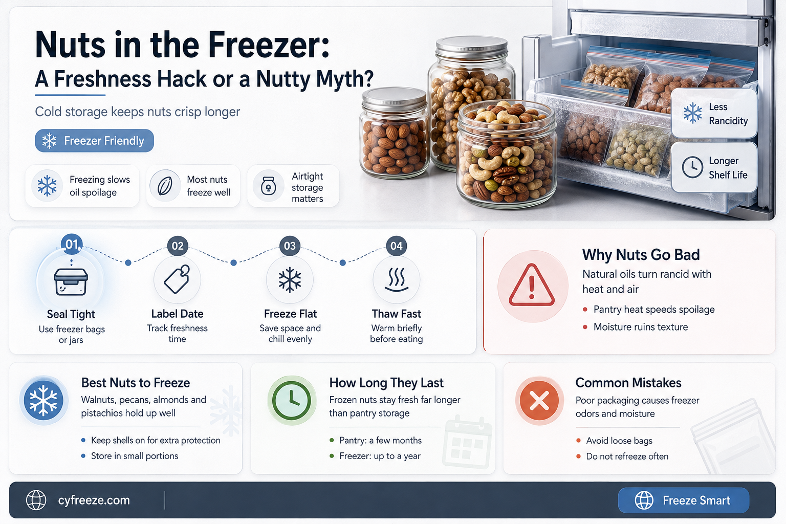 can you freeze nuts to keep them fresh