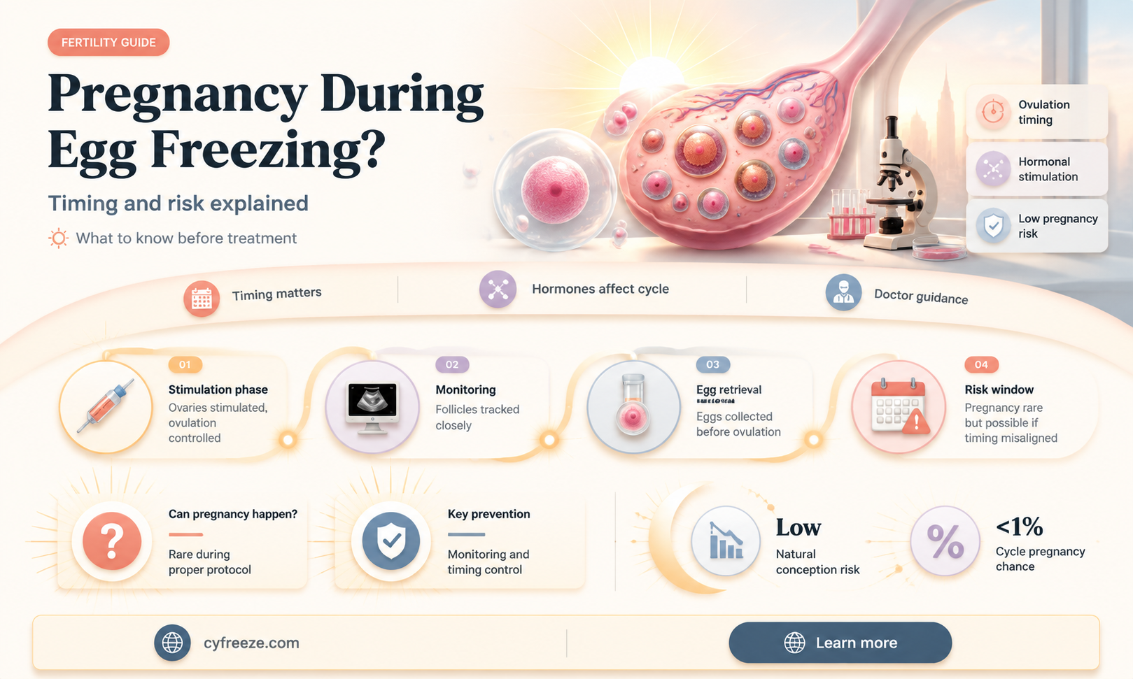 can you get pregnant during egg freezing