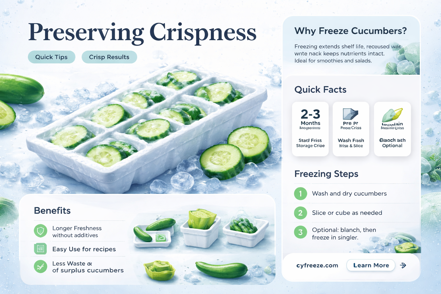 can you freeze fresh cucumbers