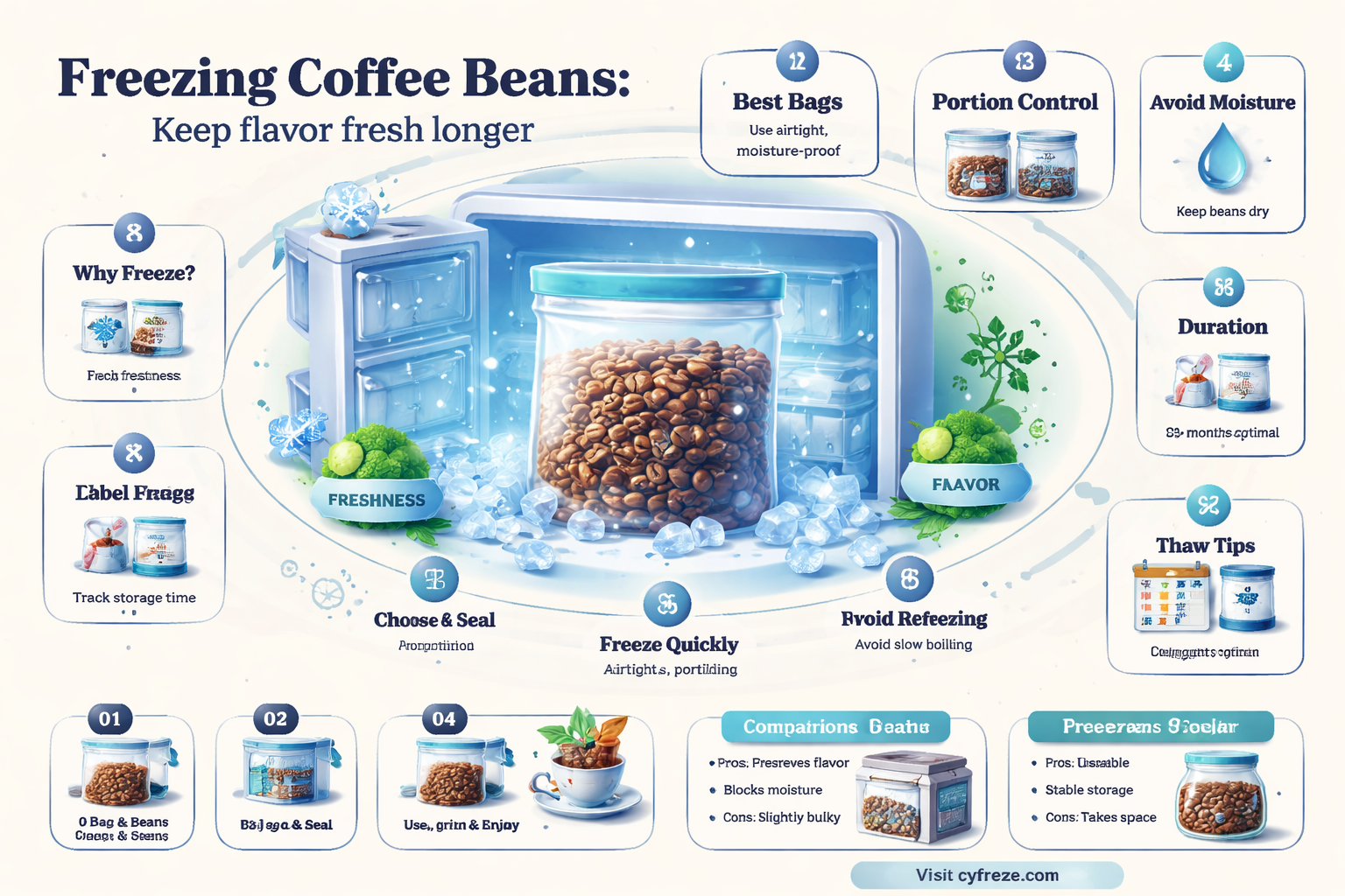 can you freeze coffee beans to keep them fresh