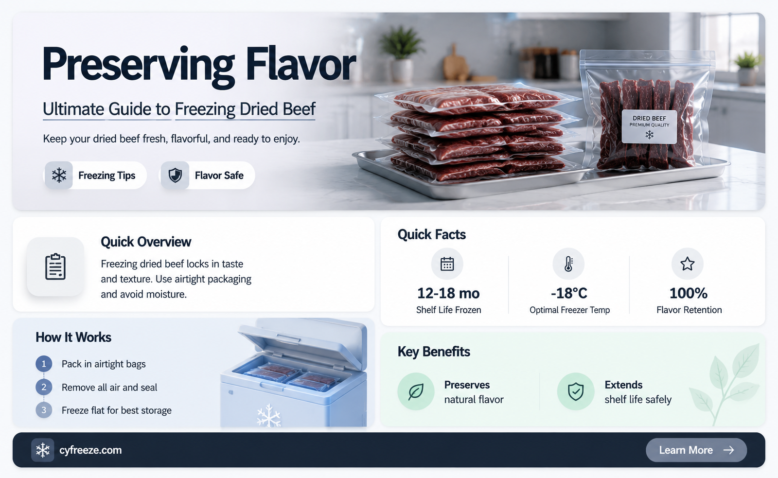 can you freeze dried beef