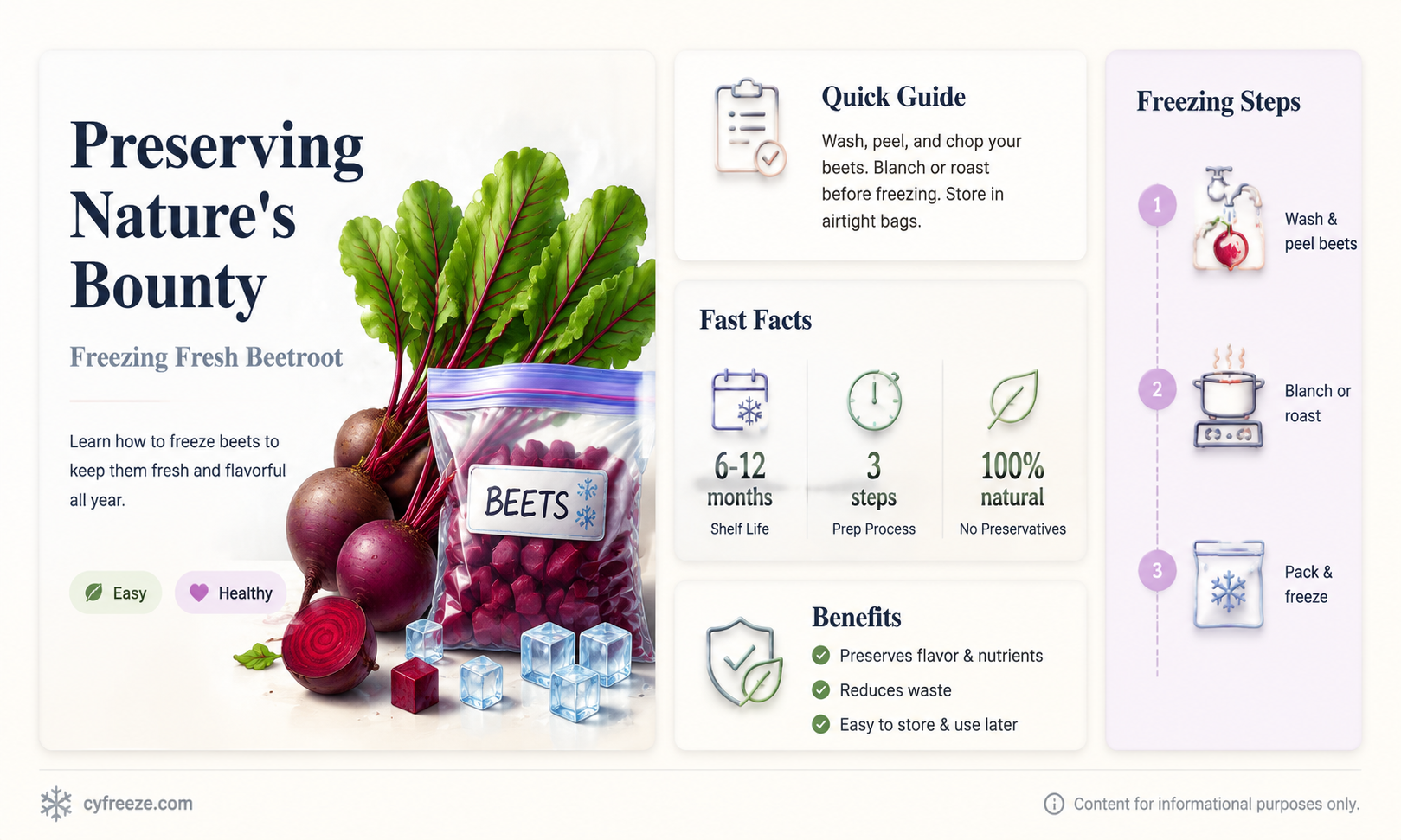 can you freeze fresh beetroot
