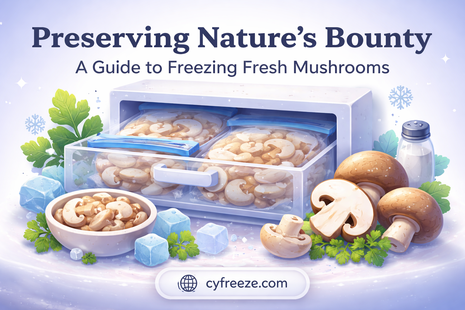 can you freeze fresh mushrooms