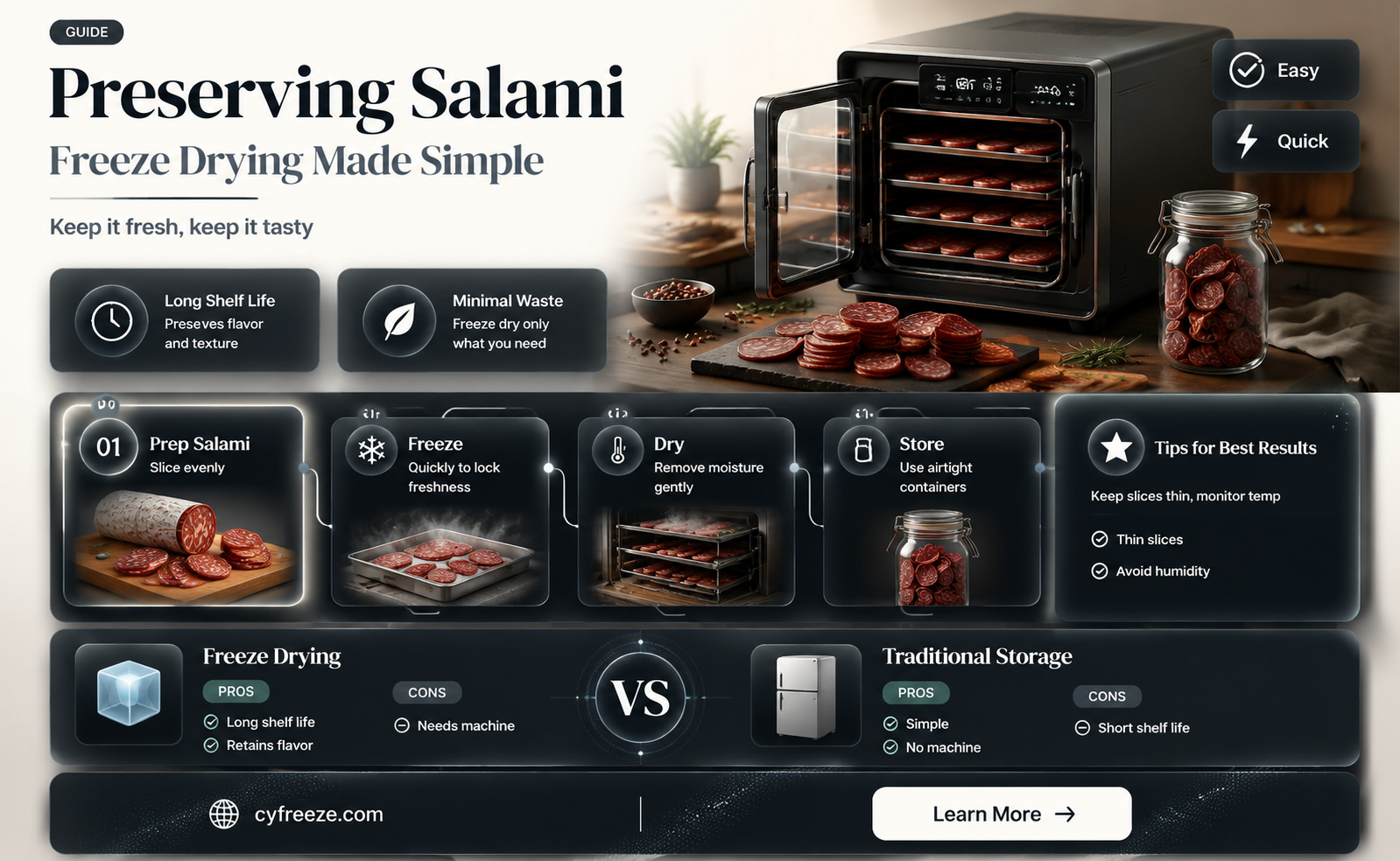 can you freeze dry salami