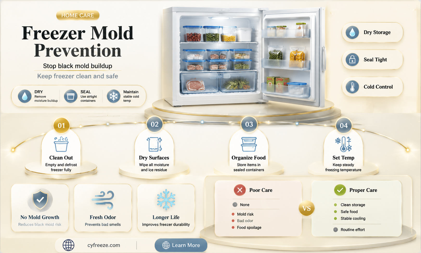 can you get black mold in freezer