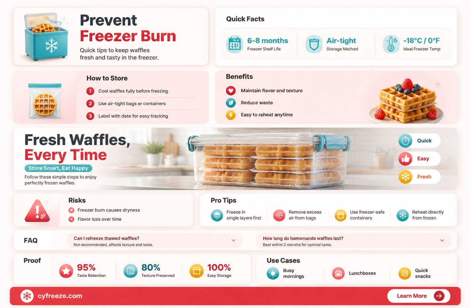 can waffles get freezer burn