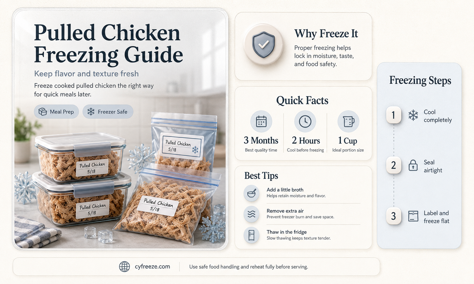 can you freeze pulled chicken