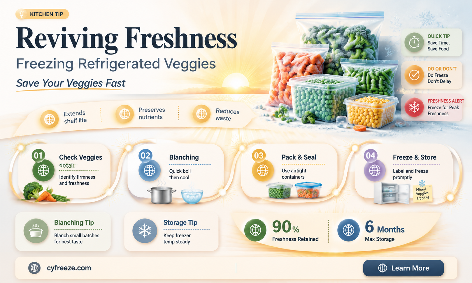 can you freeze vegetable that has been in the fridge