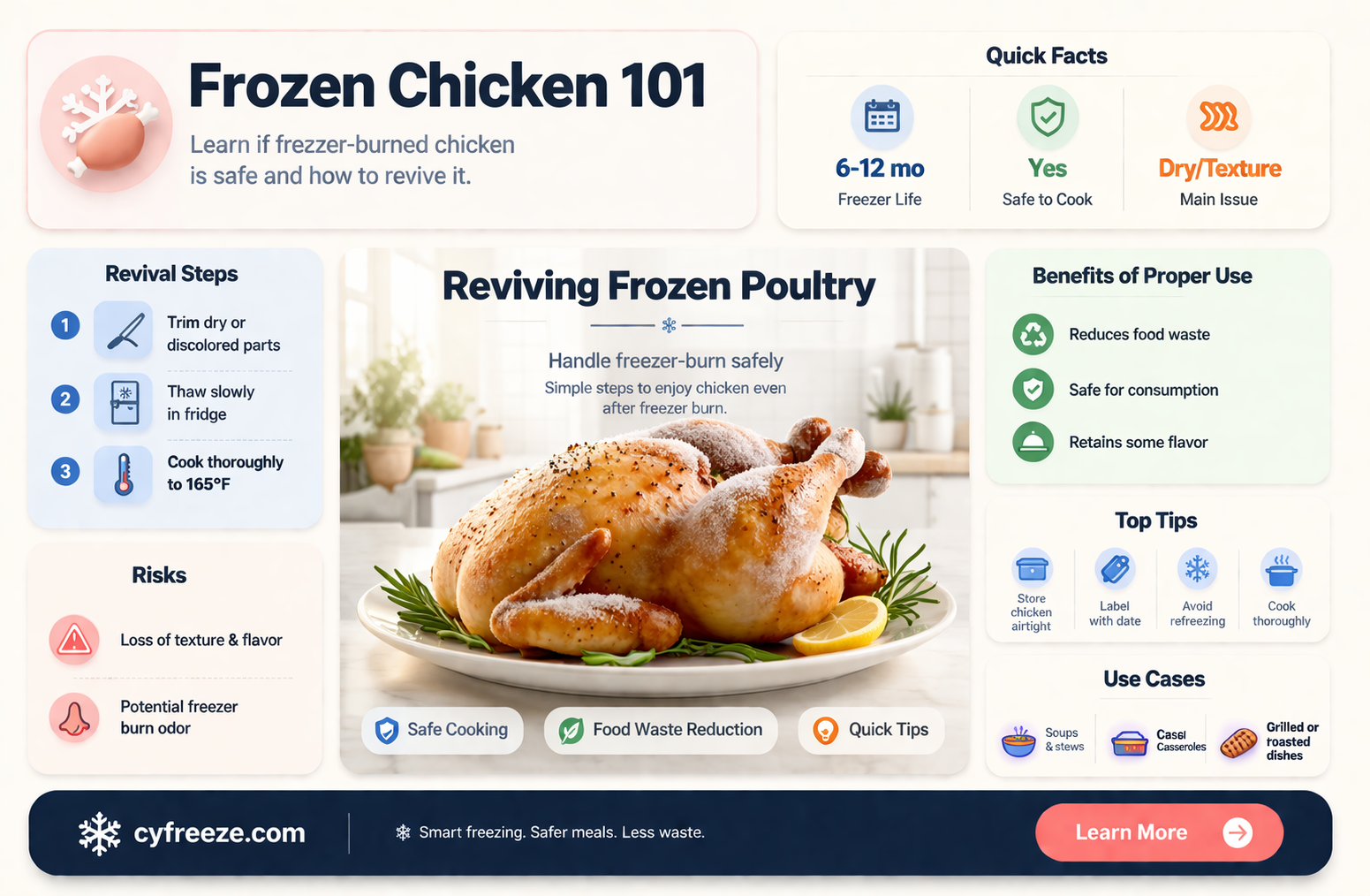 can you eat freezer burned chicken