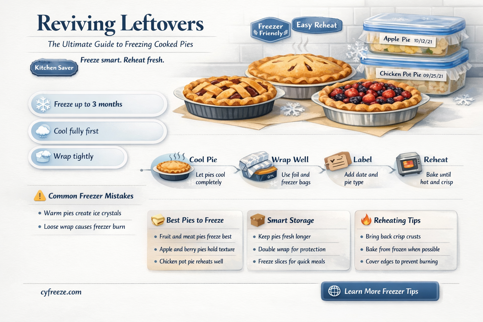 can you freeze pies that are already cooked