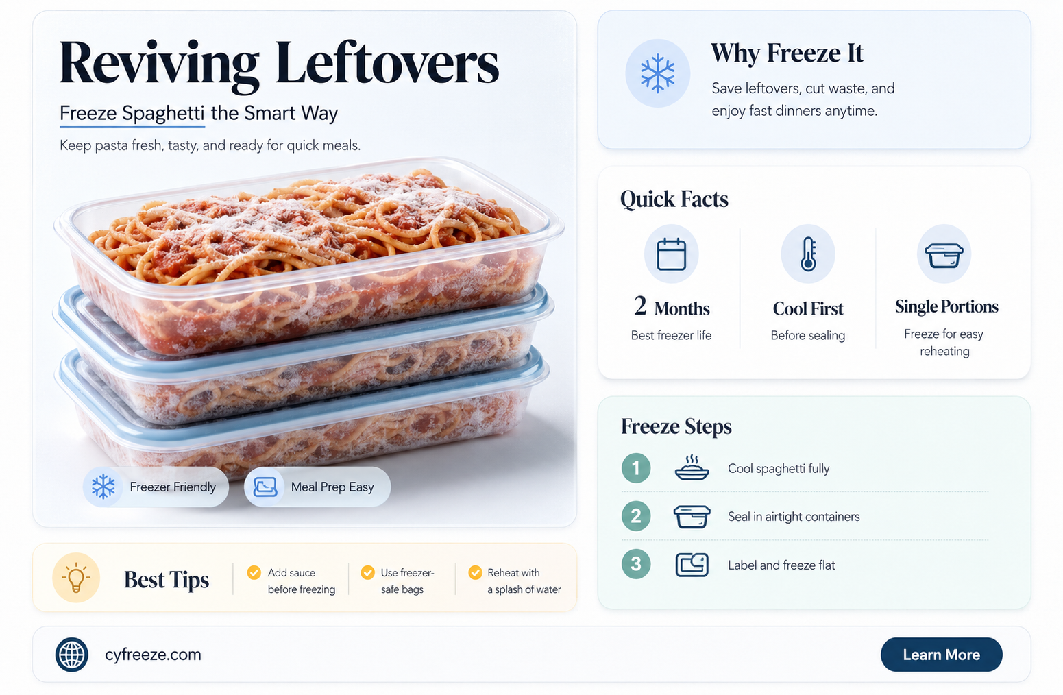 can you freeze spaghetti after its been in the fridge