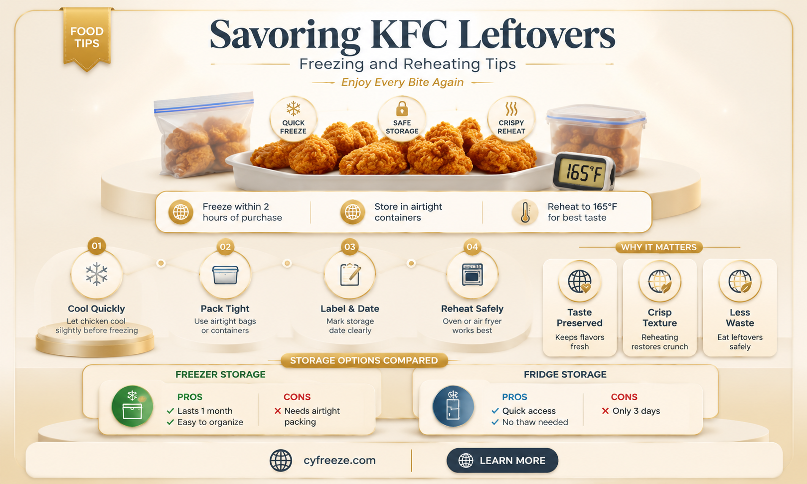 can you freeze kentucky fried chicken