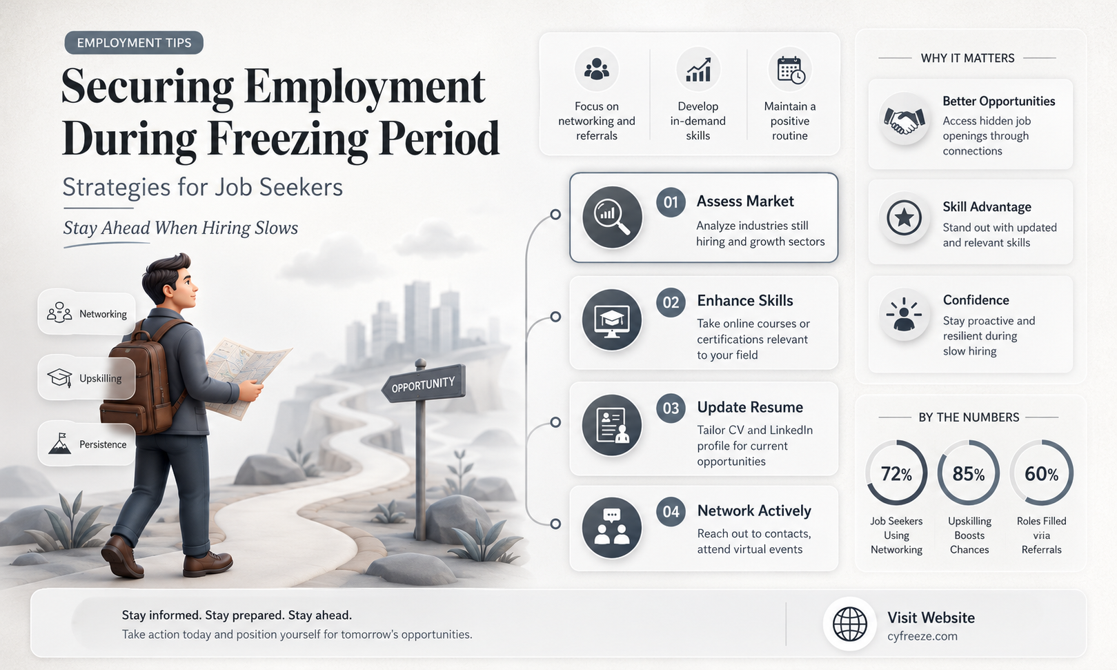 can you get a job in freezing period