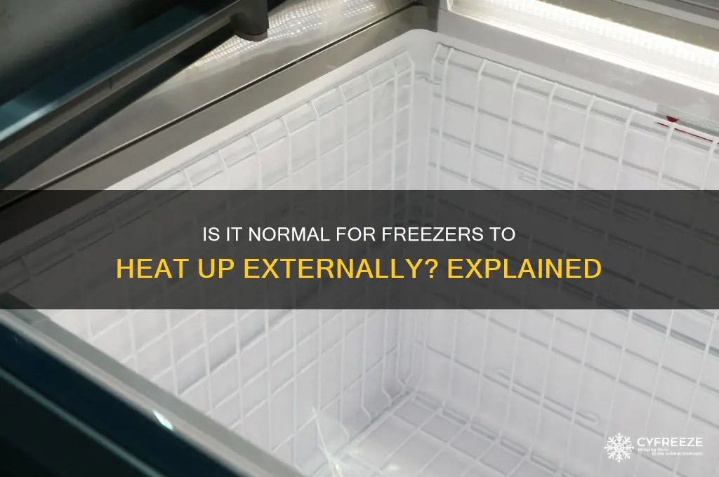 should a freezer get hot on the outside