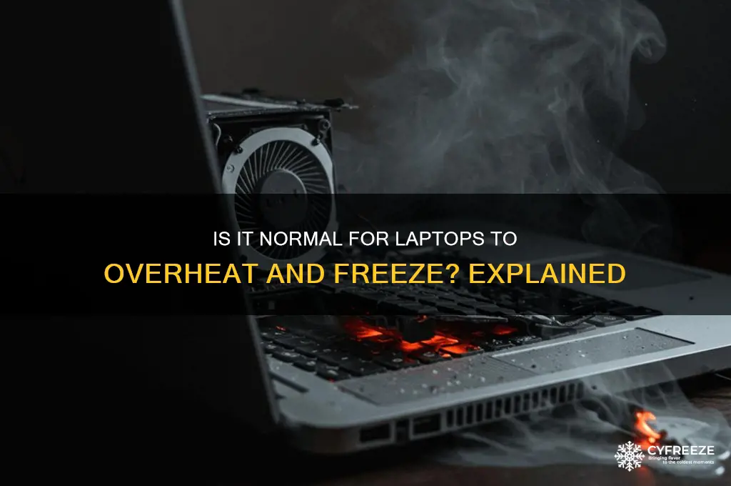 should a laptop get hot and freeze