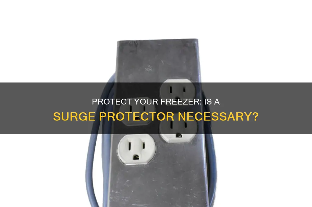 should a surge protector be used on a freezer