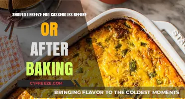 Egg Casserole Conundrum: Freeze Before or After Baking?