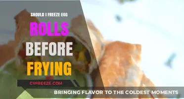 Egg Roll Perfection: To Freeze or Not Before Frying?