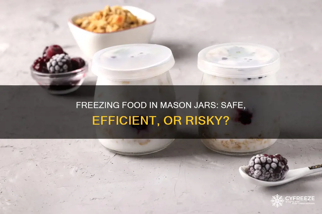 should i freeze food using mason jars