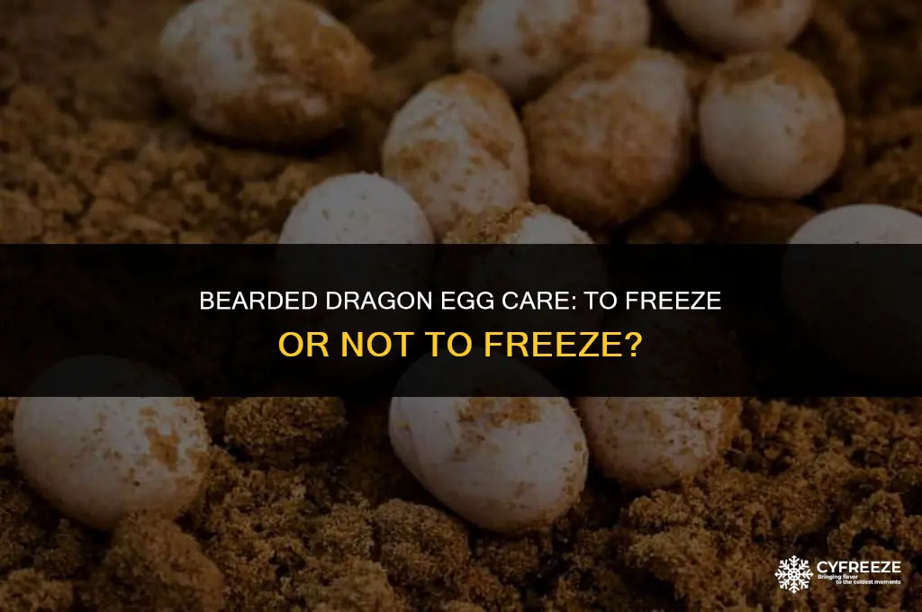 should i freeze my bearded dragond eggs