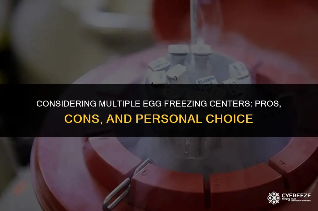 should i freeze my eggs at more than one center