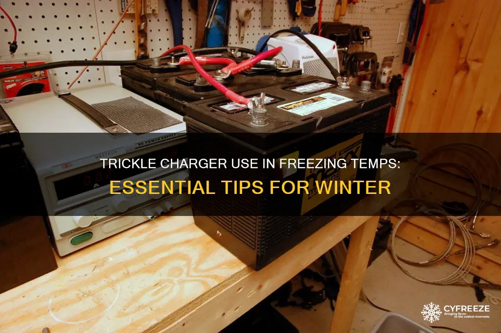 should i use a trickle charger in freezing temperatures
