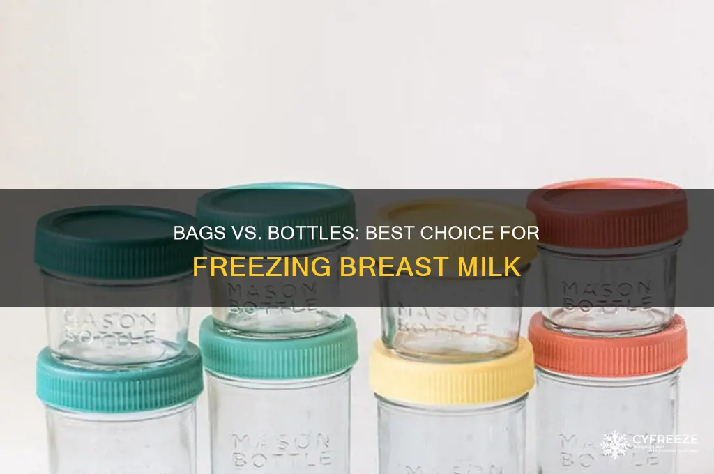 should i use bags or bottles to freeze breast milk