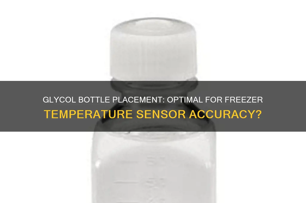 should temperature sensor in freezer be in glycol bottle